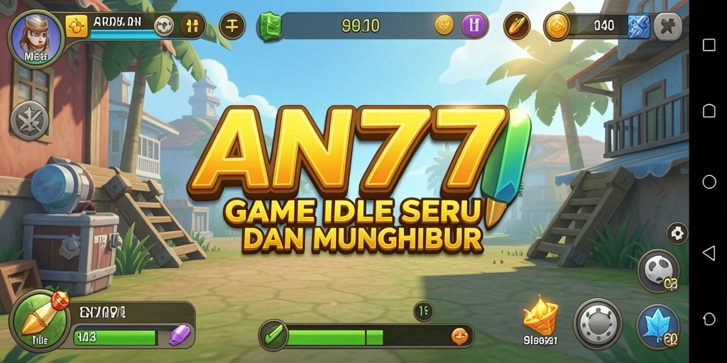 Tangkapan layar gameplay AN777 menunjukkan karakter yang aktif dalam mode Idle.