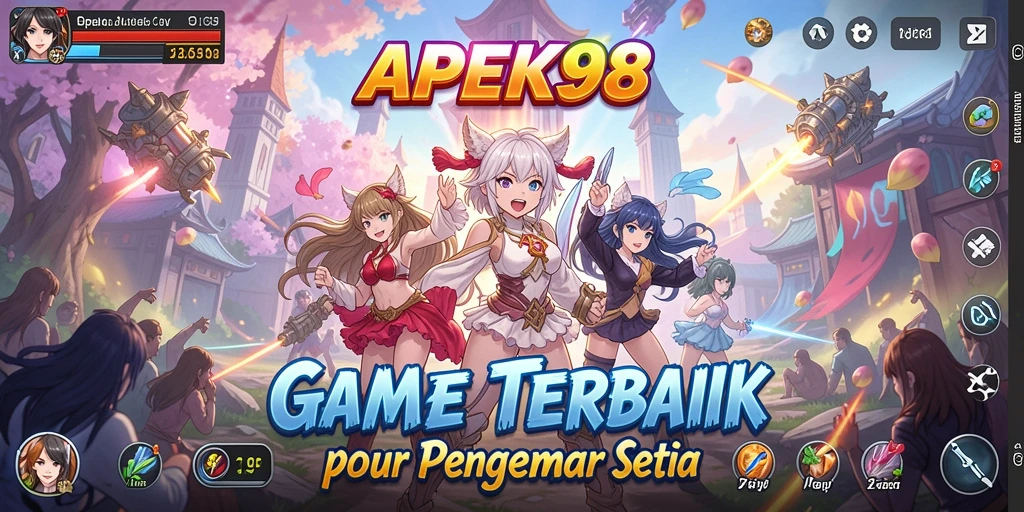 Screenshot APEK88 menampilkan karakter anime dalam pertempuran seru.