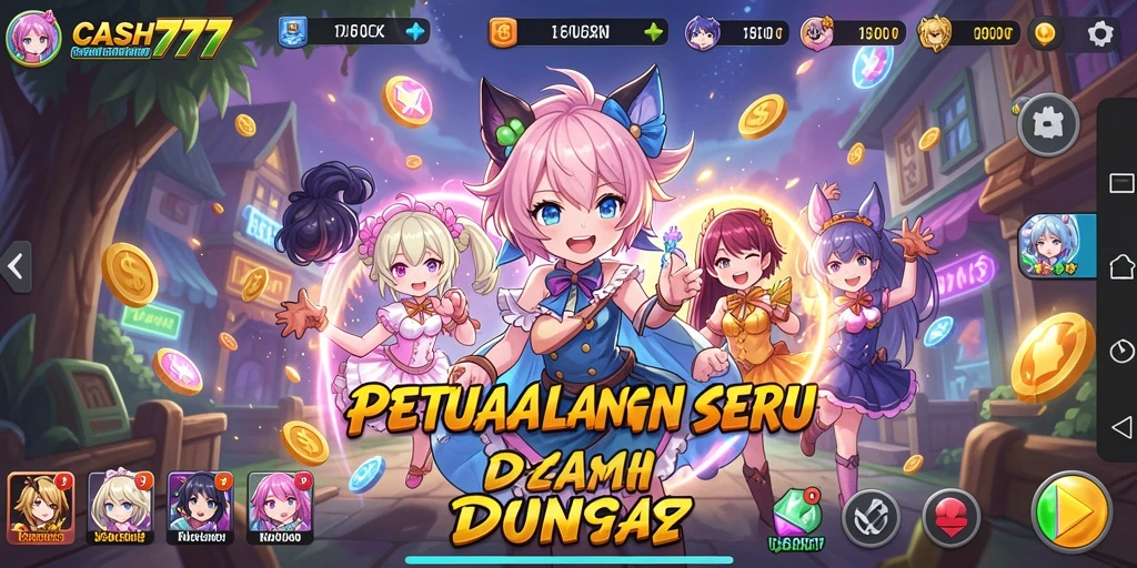 Menampilkan gameplay seru dan karakter Anime yang menarik.
