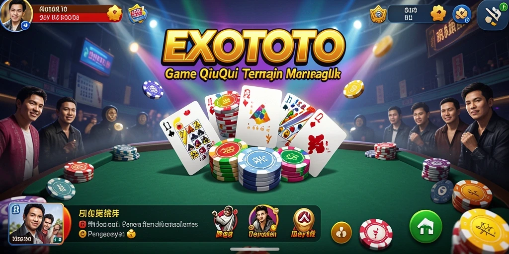 Screenshot gameplay EXOTOTO yang menunjukkan aksi seru QiuQiu.