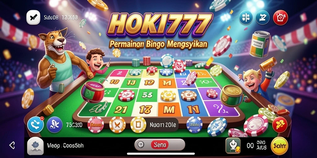 Tampilan gameplay seru HOKI777 dengan berbagai mode Bingo.