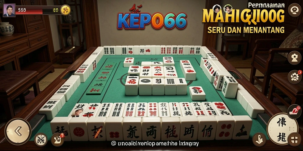 Tampilan gameplay KEPO66 yang menarik dan penuh tantangan Mahjong.