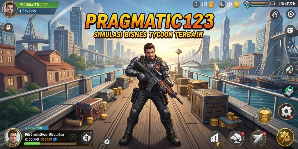 Screenshot utama gameplay Tycoon PRAGMATIC123 yang menarik dan adiktif.