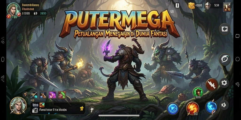 Screenshot gameplay PUTERMEGA yang menampilkan karakter dalam petualangan.