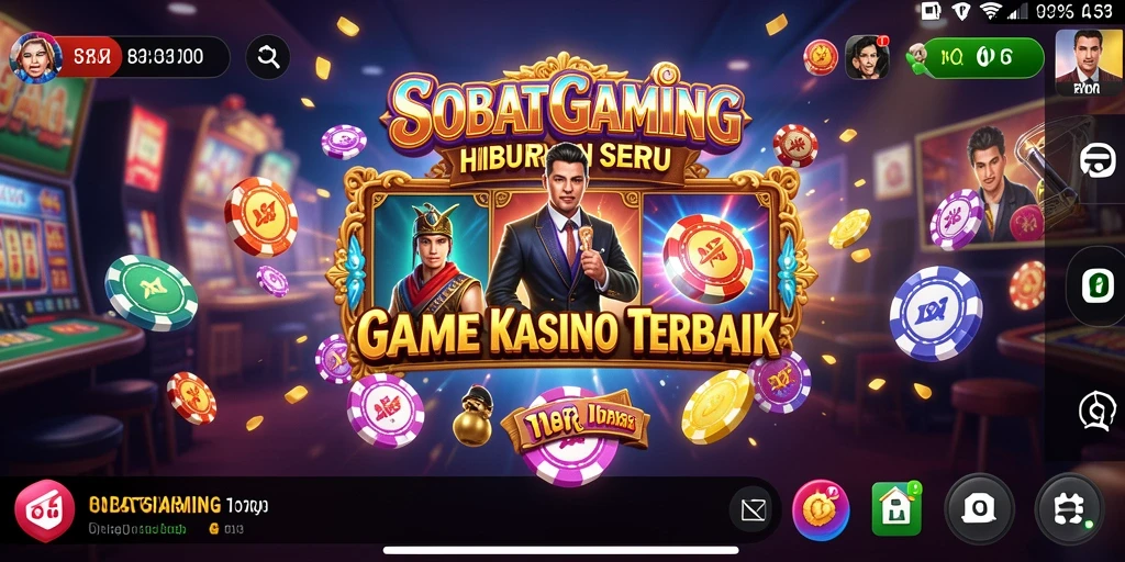 Tampilan menarik dari gameplay SOBATGAMING dengan berbagai permainan kasino.