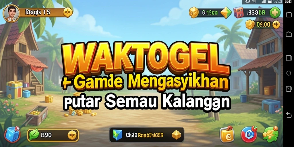 Tampilan gameplay WAKTOGEL yang menunjukkan aktivitas Idle yang menarik.
